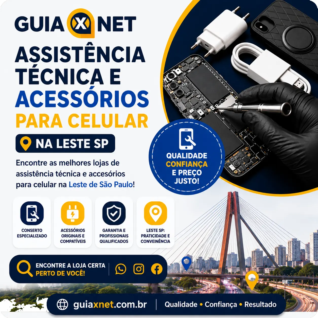 Assistência Técnica e Acessórios para Celular na Zona Leste