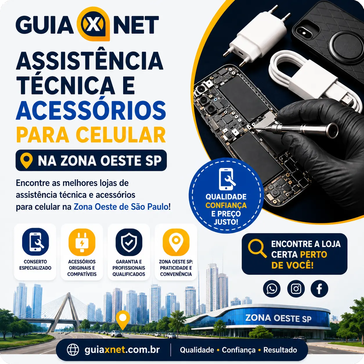 Assistência Técnica e Acessórios para Celular na Zona Oeste SP