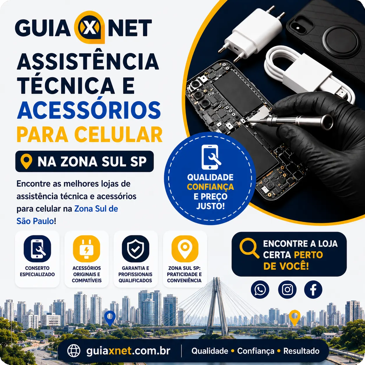 Assistência Técnica e Acessórios para Celular na Zona Sul